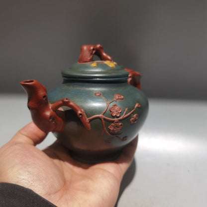 Chinese Fine Yixing Zisha Clay Teapot Plum Blossom Tea Set Wang Yinxian 320ml