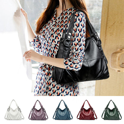 Soft Leather Handbags Women Tote Bag Ladies Large Shoulder Crossbody Handbag*CA