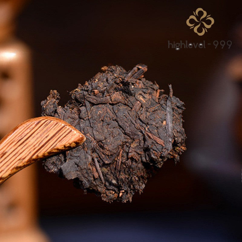 357g Ripe Puer Tea Cake Menghai Nuoxiang Aroma Compressed Ripe Puer Tea