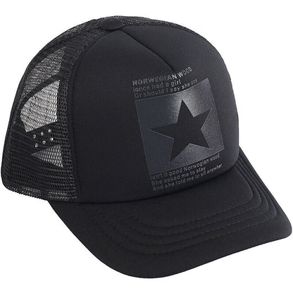 Mens Trucker Hat Mesh Baseball Cap Snapback Adjustable Hip Hop Flat Solid Blank