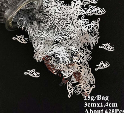 Confetti 15g Church Wedding Golden Pigeon Sequin Cross Bible Table Scatter Decor