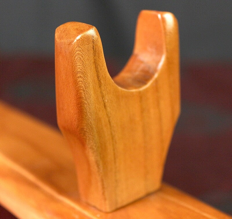 Peach Wood Sword Rack Japanese Samurai Knife Holder Stand Display Hanger