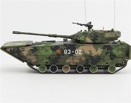 UNISTAR China ZTL-05 amphibious assault gun 03-02 1/72 Tank Pre-builded Model