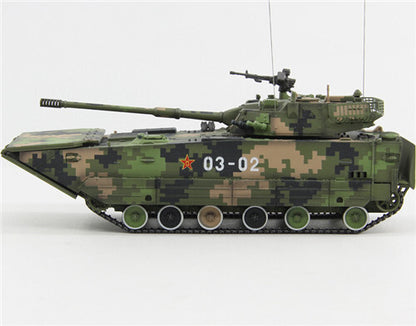 UNISTAR China ZTL-05 amphibious assault gun 03-02 1/72 Tank Pre-builded Model