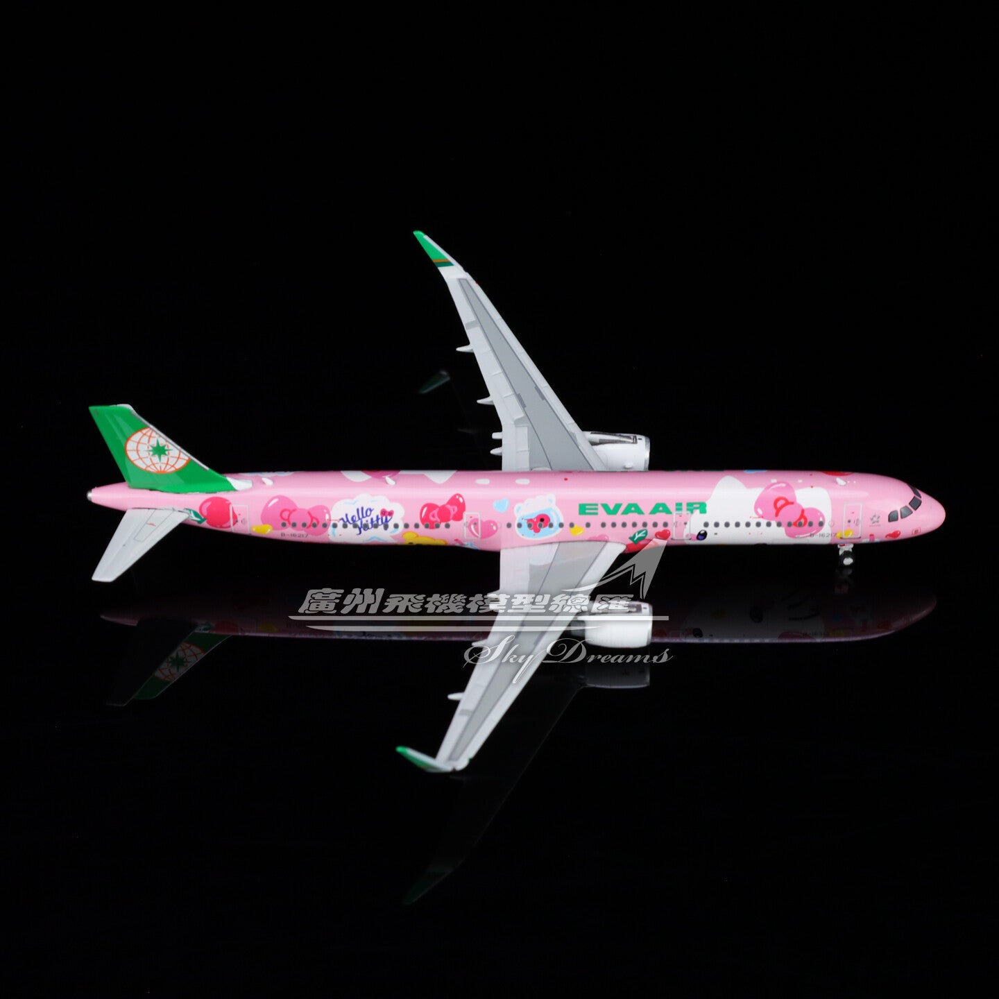 1:400 Phoenix EVA AIR AIRBUS A321 Passenger Airplane Diecast Aircraft Model