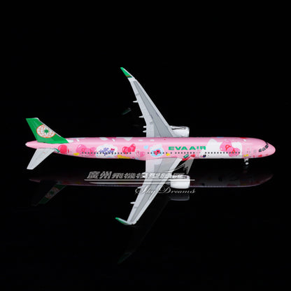 1:400 Phoenix EVA AIR AIRBUS A321 Passenger Airplane Diecast Aircraft Model