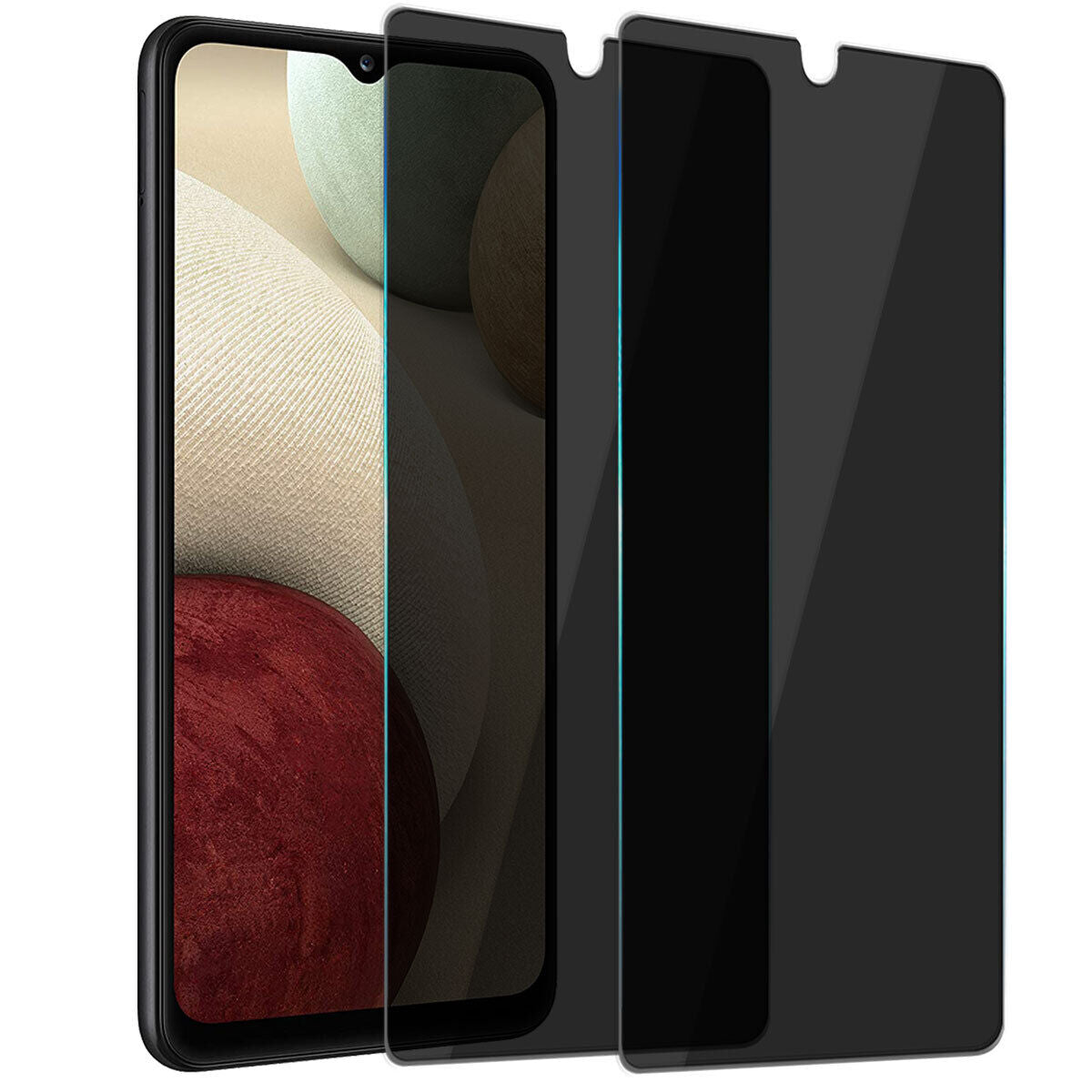 For Samsung Galaxy A12 4G 5G Privacy Tempered Glass Anti-Spy Screen Protector - Thumbnail 3