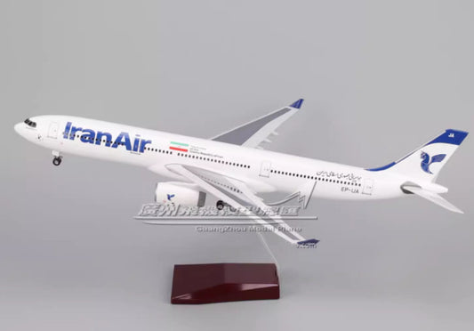 1:135 47CM IranAir AIRBUS A330 Passenger Airplane Landing Gears Resin Model