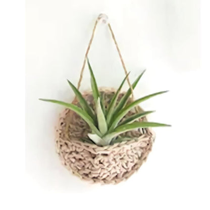 Air Plant Holder Cotton Hand Weaving Multicolor Macrame Bohemian Planter 10-15cm
