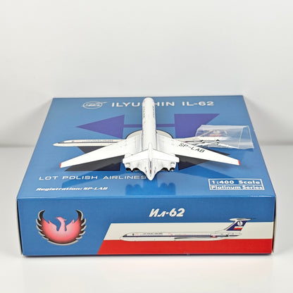 1:400 Phoenix LOT Ilyushin IL-62 SP-LAB Airplane Diecast Aircraft Plane Model