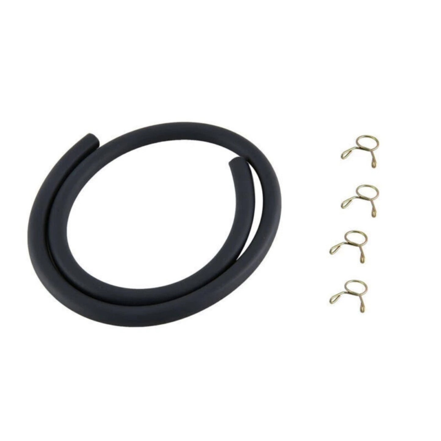 4mm ID 8mm OD 50cm Petrol Pipe Fuel Tube w/Clamps For Small Engines Universal