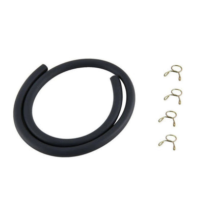 4mm ID 8mm OD 50cm Petrol Pipe Fuel Tube w/Clamps For Small Engines Universal