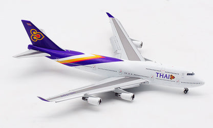 JC Wings THAI FOR BOEING B747-400 HS-TGT FLAPS DOWN 1/400 Plane Pre-built Model