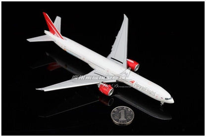 1:400 JC Wings RoyalFlight BOEING 777-300ER Airplane Flap Down Diecast Model