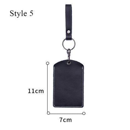 Card Holder Protective Cover Bus Card Cover ID Card Case Keychain Card Bag