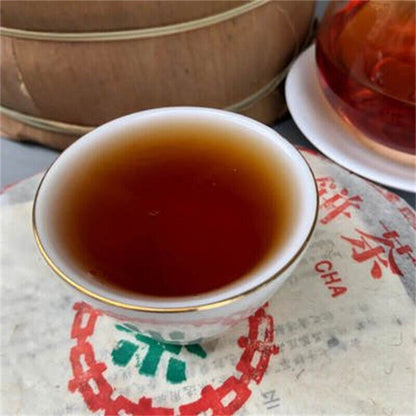357g YU RUN Jade Smooth Yunnan Menghai Dayi Tea Ripe Puer Puerh Shu Cake