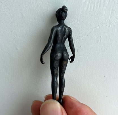 Solid Brass Naked Girl Statue Art Beauty Human Model Hand Artwork Decor