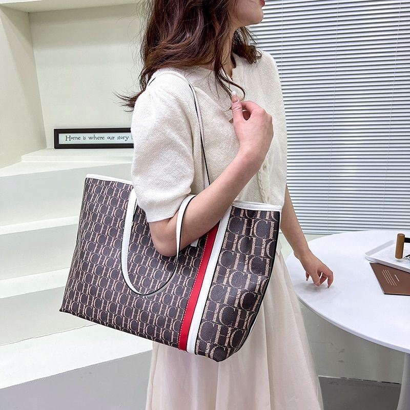 Luxury Handbag Letter Large Capacity Shoulder Sac Shoulder Pouch Hasp Spandex