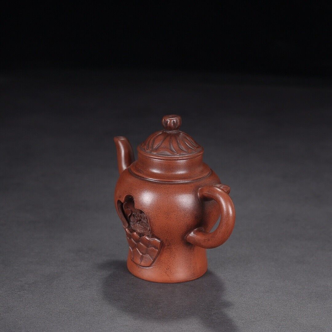 Chinese Yixing Zisha Clay Handmade Exquisite Teapot（莲生 底款：王南林）