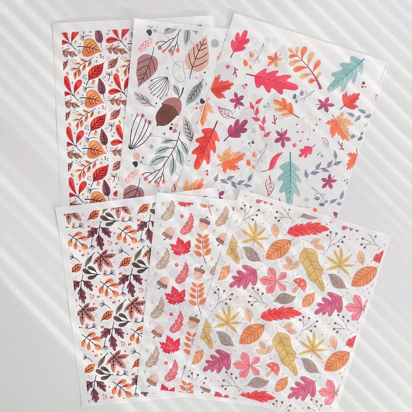 Polymer Image Transfer Paper Plants Flowers Leaf Decals DIY Jewelry Craft Tools