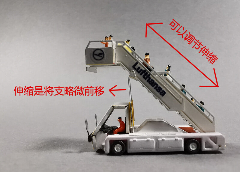 1:200 Passenger Plane Ground Service Plane Boarding Car Model Airport Scene