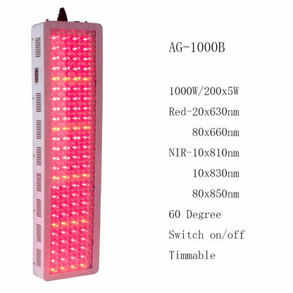 Infrared Red Light Therapy LED Light 300W 500W 1000W 630nm 660nm 810nm 830nm 850