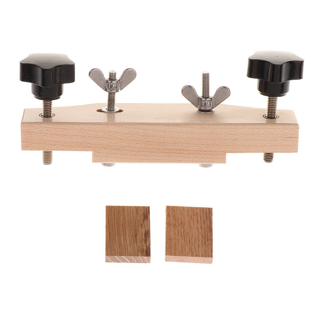 New Practical Maple Stainless Steel Guitar Bridge Clamp Luthier Repair Tools