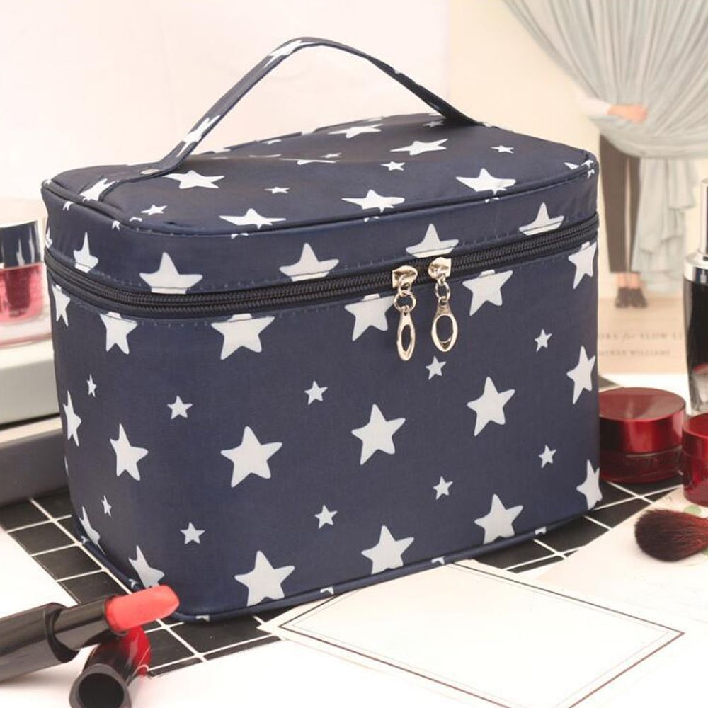 Square Cosmetics Storage Bags Travel Pouch Toiletries Organizer S/M/L Polyester
