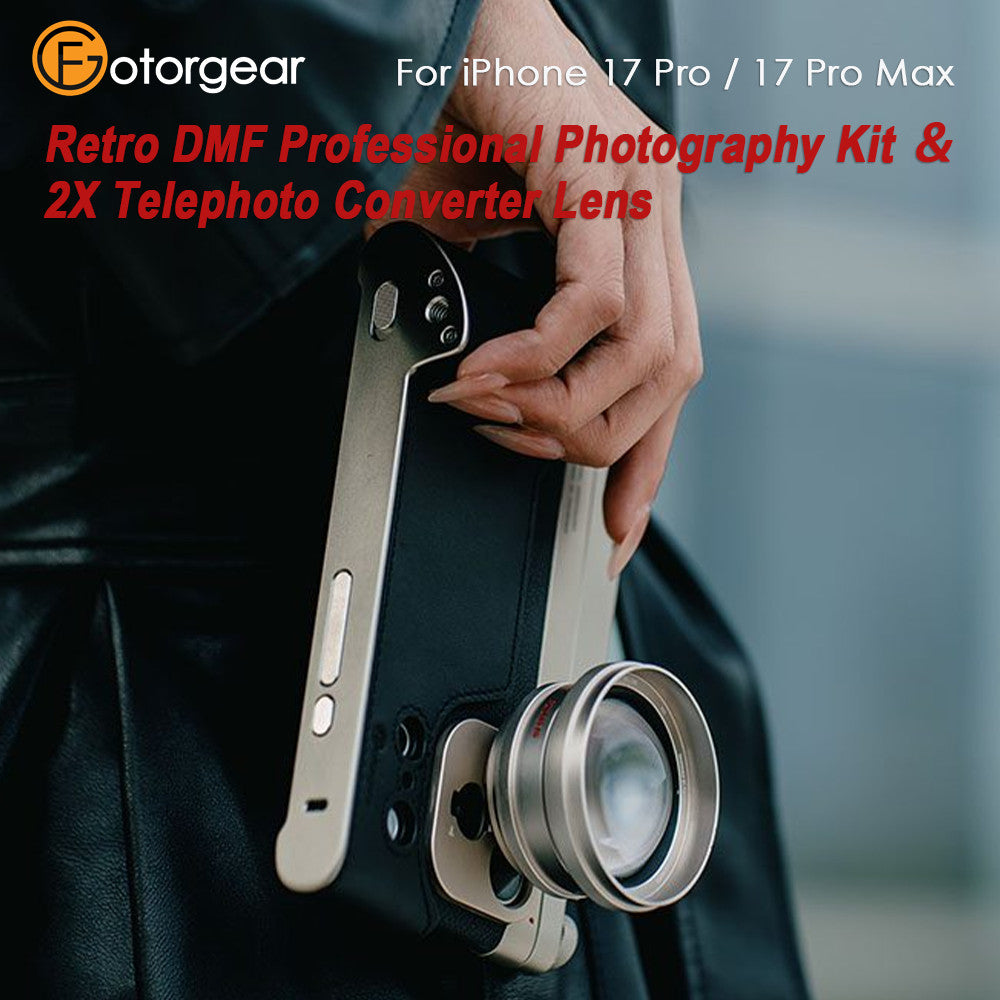 FotorGear Retro DMF Pro Kit ＆ Telephoto Converter Lens for iPhone 17 Pro Series