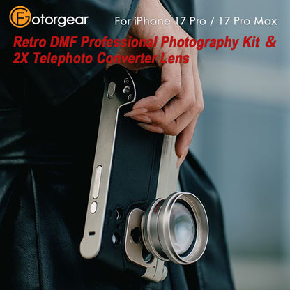 FotorGear Retro DMF Pro Kit ＆ Telephoto Converter Lens for iPhone 17 Pro Series