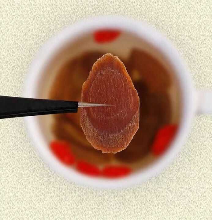 6year old Panax China Mountain Red Ginseng Roots slices Herbs Health Care