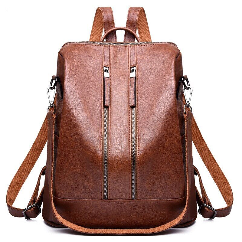 Women Backpack PU Bag Bucket Lady Shoulder Packs Backpacks Travel Rucksack