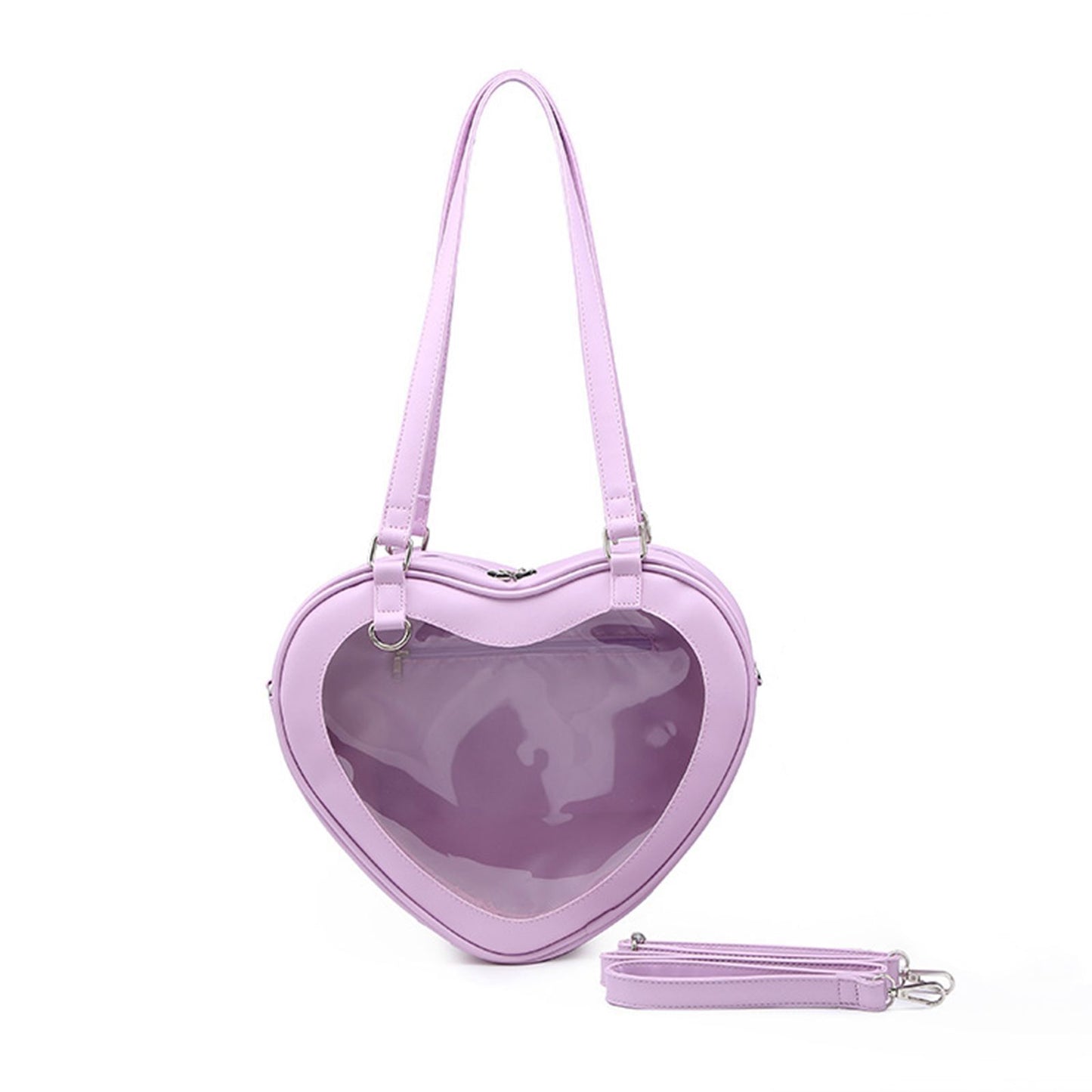 Crossbody Bags Transparent Shoulder Bag PVC Underarm Purse Handbag 27.5*21*7.5CM