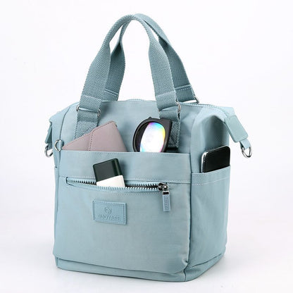 Durable Fabric Shoulder Bag Multi-pocket Messenger Bag Large Shopping Purse 1PC