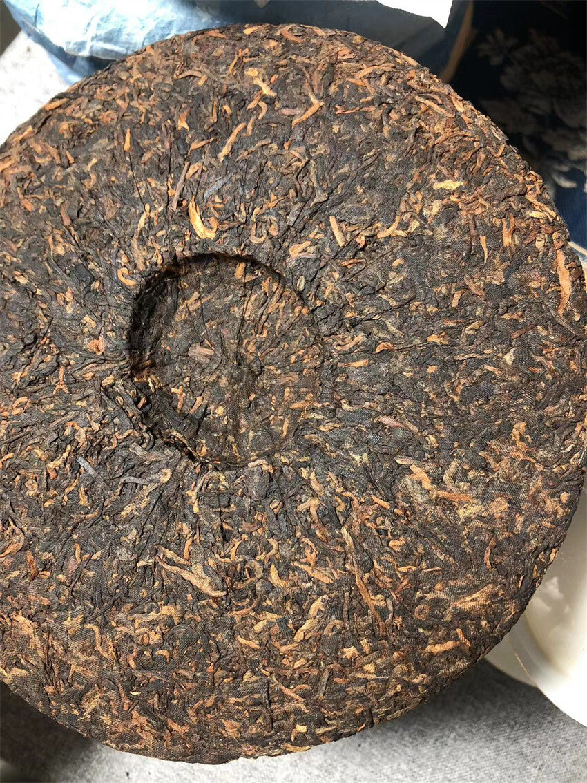 Lao Banzhang Chen Ripe Tea 357g Puerh Tea Ripe puer Cake Tea Pu'er Ripe Tea Cake