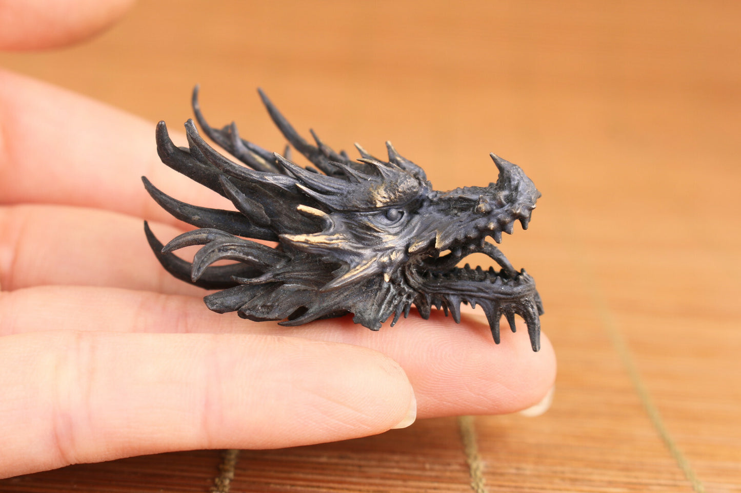 Collection Chinese bronze handmade cast dragon statue gift
