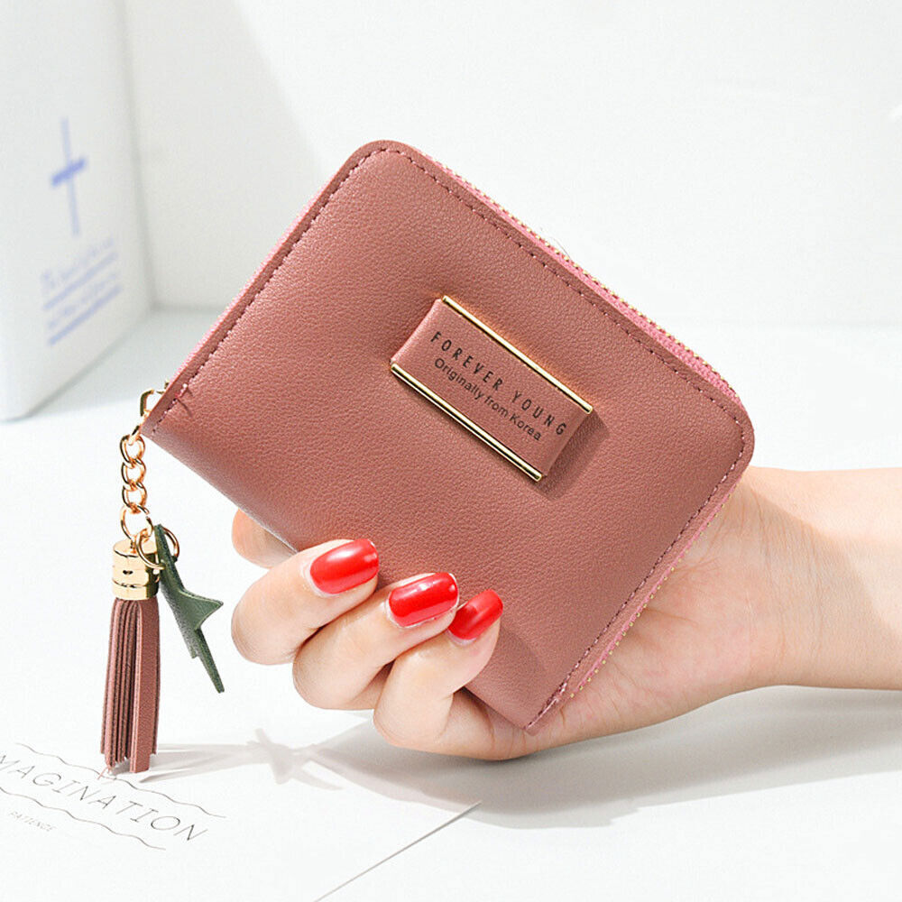 Fashion Small Women Zipper Wallet Leather Coin Bag Credit Card Mini Purse Clutch