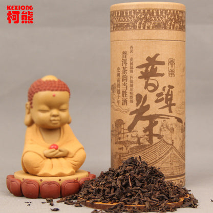 China 100g Black Puer Tea Ripe Pu erh Tea Yunan Canned Green Food Beauty Tea