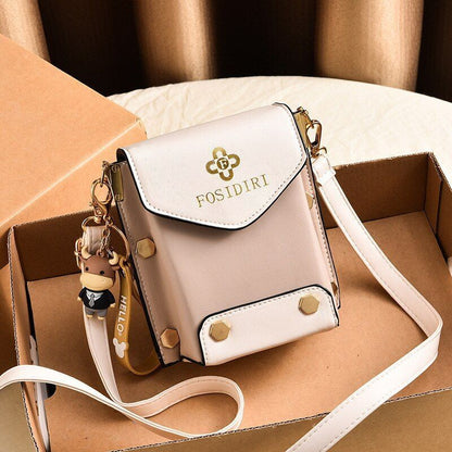 Fashion Shoulder Bag Printed Mobile Phone Bag Leather Crossbody Shoulder Bag 1PC