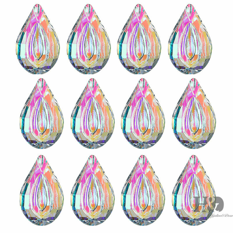10 pcs AB Coating 50MM Crystal Prisms Suncatcher Feng shui Ornament Pendant Drop