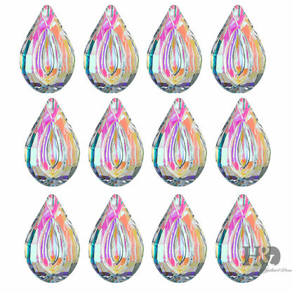 10 pcs AB Coating 50MM Crystal Prisms Suncatcher Feng shui Ornament Pendant Drop