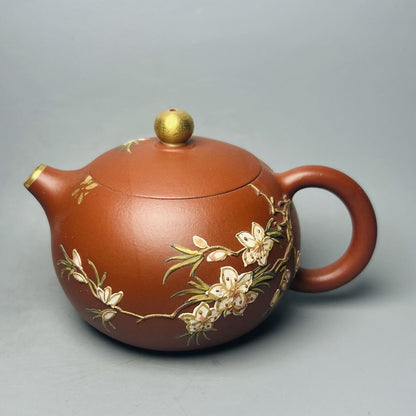 Vintage Chinese Yixing Purple Clay Teapot Zisha Ceremony Exquisite Teaware Rare