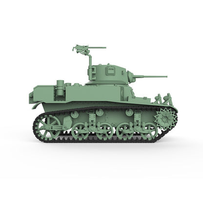 SSMODEL SS24505 1/24 Military Model Kit US M3A1 Stuart Light Tank