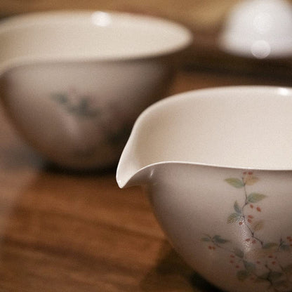 200ml Jingdezhen Fair Cup Ceramic Kung Fu Tea Set Tea Ware Tea