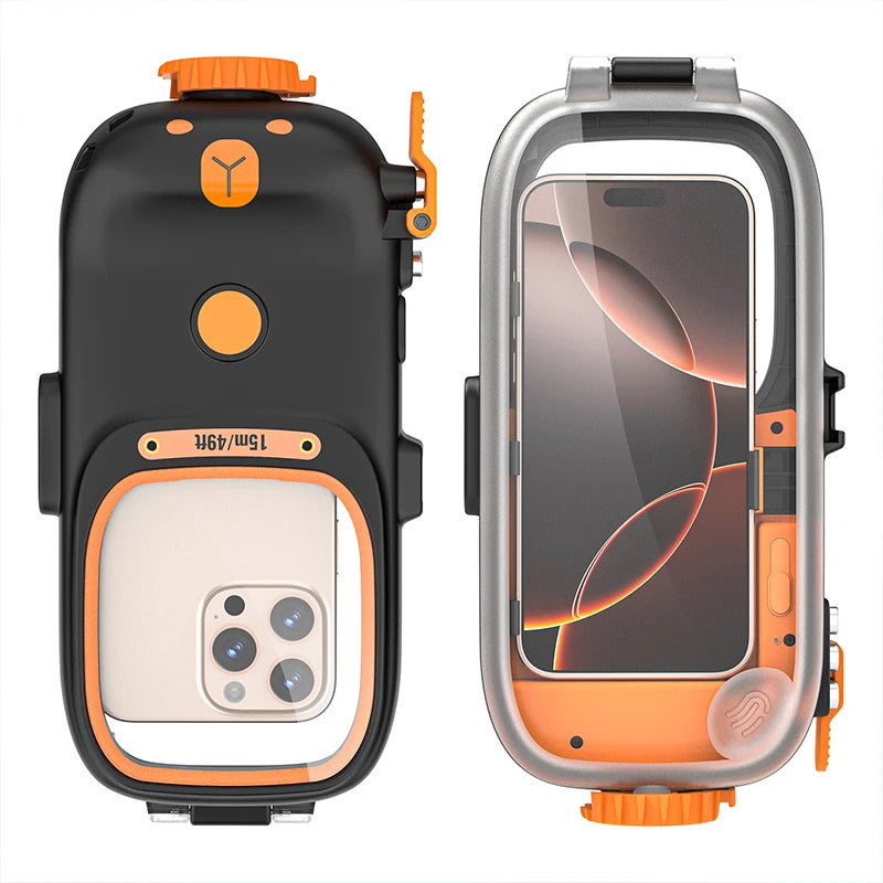 IP68 Dive Waterproof Case Samsung/iPhone,Snorkeling Underwater Box BT Shutter