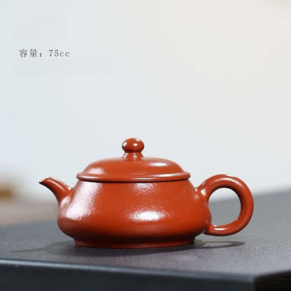 Mini Zisha Teapot Zhuni Pot Small Capacity Dahongpao Pocket Pot Tea Pet 90-140ml