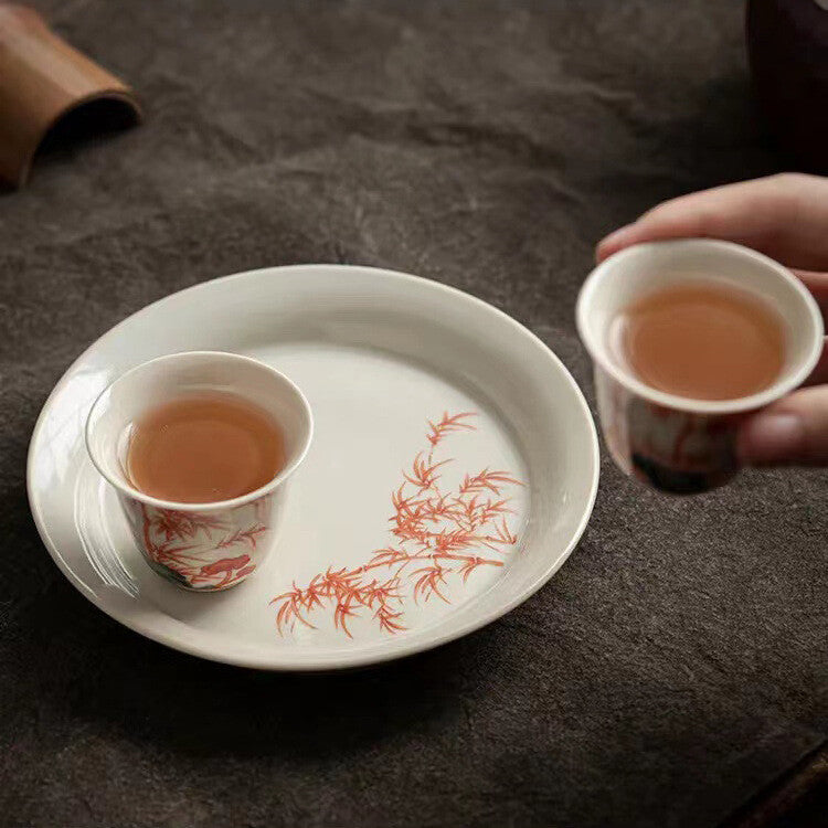 Boutique Tea Pot With Matching Tea Cup Holder Of Pot Chinese Kungfu Tea Set New