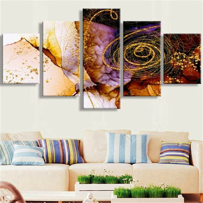 Abstract 5 Pieces Poster and Print Wall Art for Living Room Home Decor Unframed