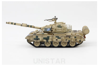 UNISTAR China ZTZ-59D Main Battle Sand Digital Painting 1/72 Diecast Model Tank