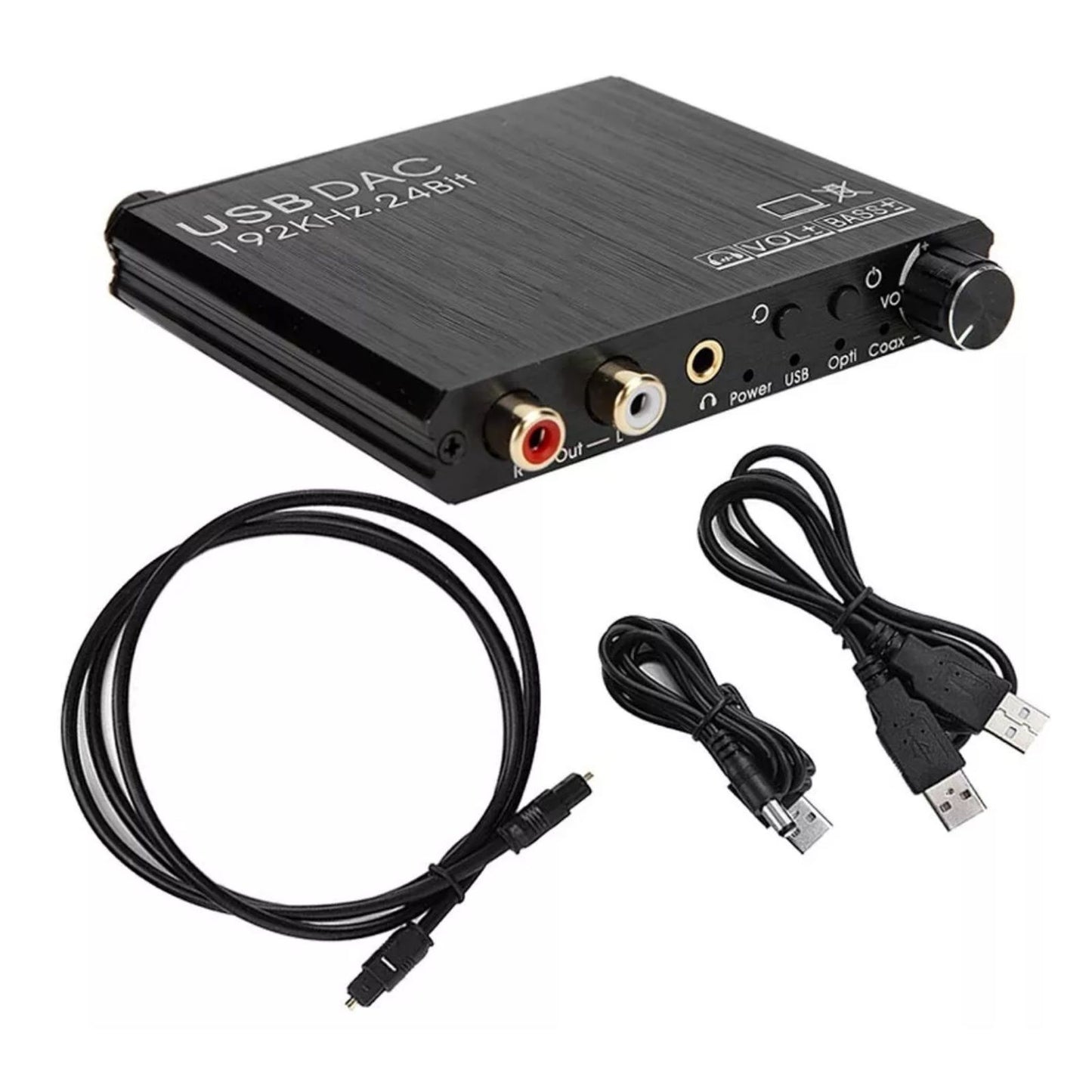 New Aluminium Alloy 24-Bit 192 kHz Optical Digital To Analog Audio Converter